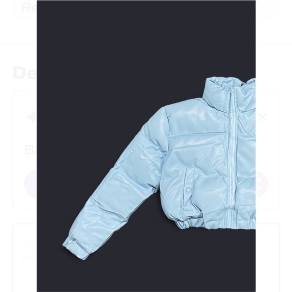 NWT Women’s Light Blue Puffer Jacket - Picture 6 of 9